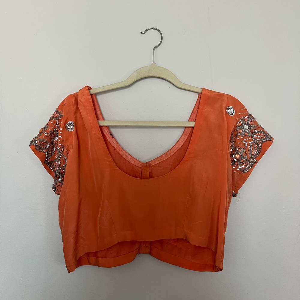 Vintage silk sari blouse